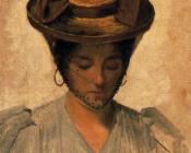 Italian model with hat and veil - 伊格纳西奥·狄亚兹·奥拉诺